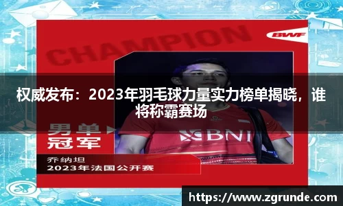 权威发布：2023年羽毛球力量实力榜单揭晓，谁将称霸赛场